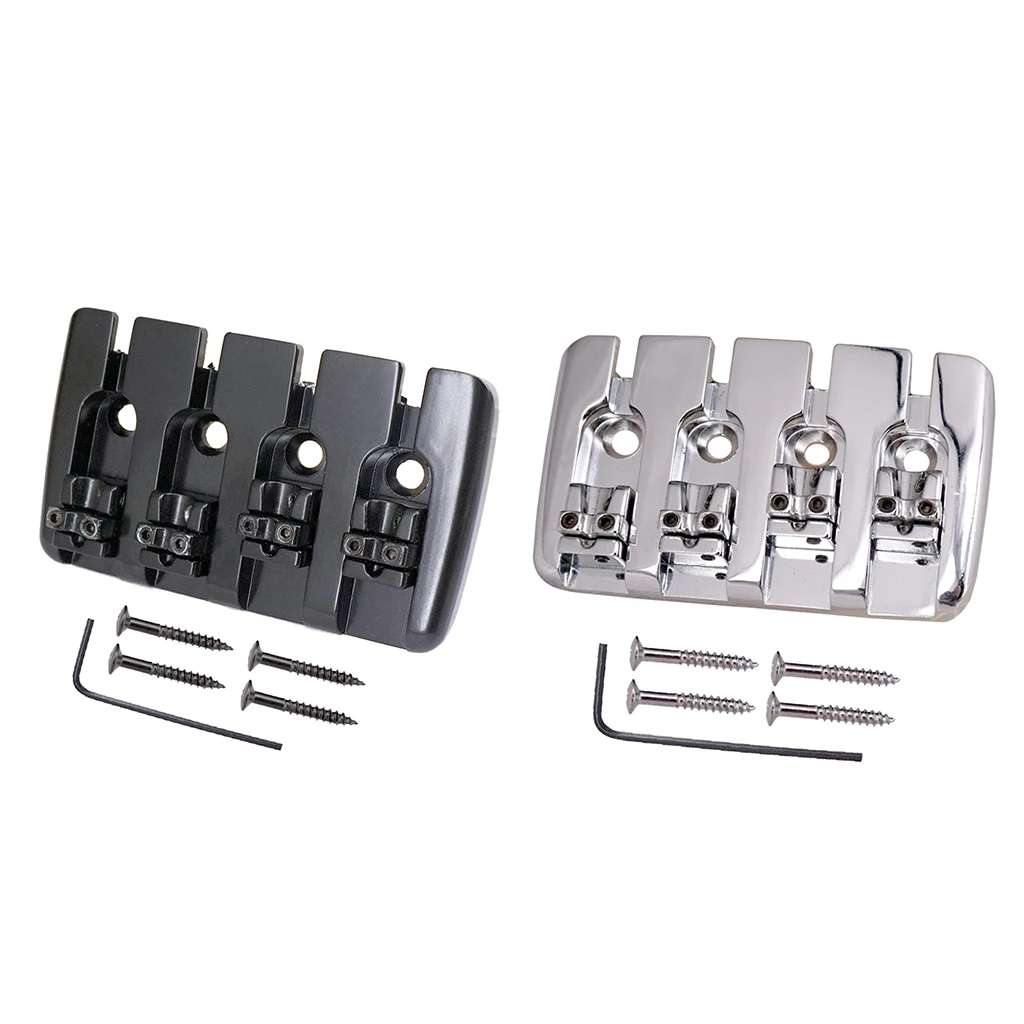 Guitar Saddle Bridge Tailpiece For 4 String Electric Bass Parts | Спорт и развлечения