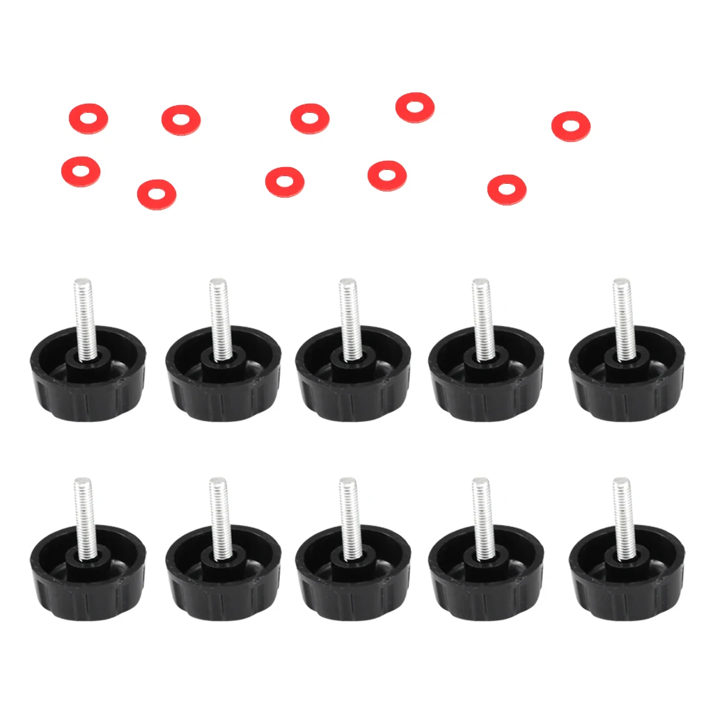10 Pcs. 2mm Plastic Screw Knob Replacement Screws Nuts For Fishing Reel Stationary Roller Handle | Спорт и развлечения
