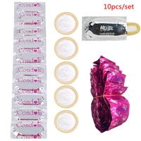 10pcs large oil condom for man delay sex dotted g spot condoms intimate erotic toy for men safer contraception female condom