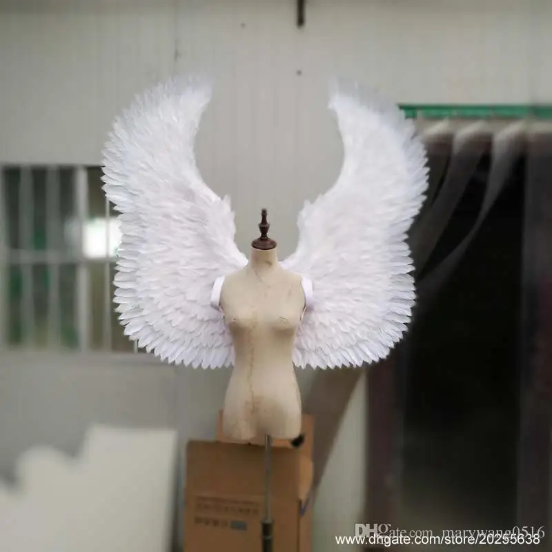 

High Quality Beautiful White Angel Wings Nice Fairy Wings Creative Magazine Shooting Props Wedding Decorations Cosplay Costume