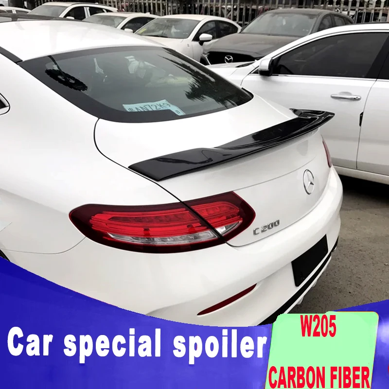 Новый дизайн углеродное волокно для benz W205 c180 c200 c220 c250 c300 c350 большой спойлер из