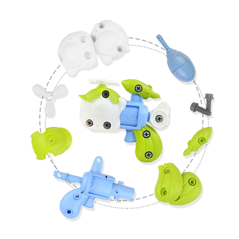 

DIY Disassembly Cartoon Model Toy Set with Blocks Dinosaur Plane Assembling Children's Toys