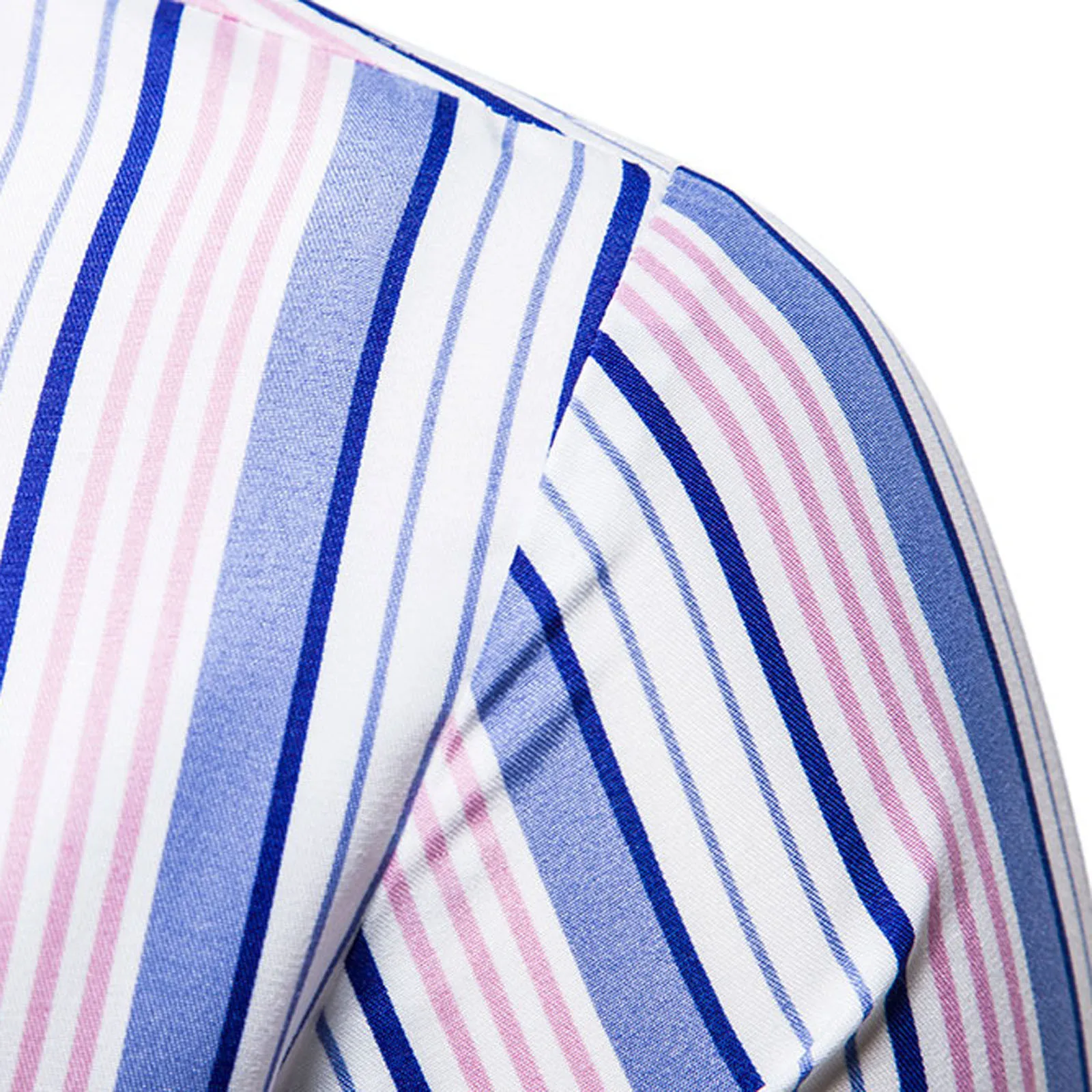 Рубашка мужская с полосатым принтом модная деловая Повседневная Блузка коротким