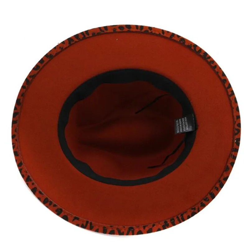 

XdanqinX 2020 New Autumn Winter Leopard Hat Women's Woolen Warm Fedoras Jazz Hats Multicolor Fashion Leopard Men Hat Sunhat