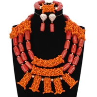 dudo natural white coral jewelry set plus crystal beaded pillar african wedding beads nigeria coral beads jewelry sets for women