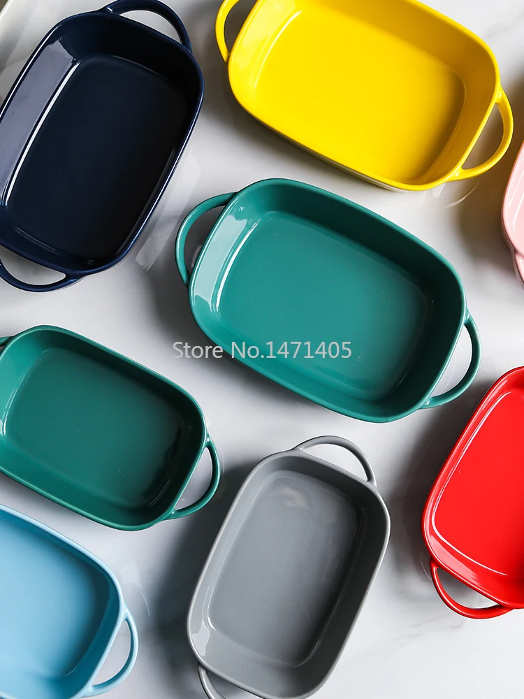 Тарелка для риса креативная посуда выпечки сыром Бытовая Керамическая выпечка