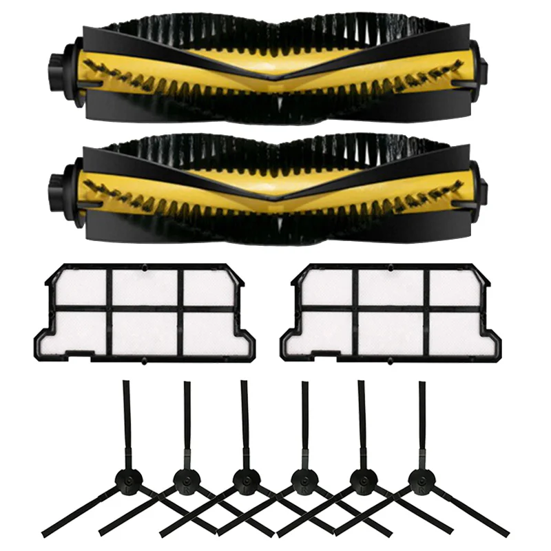 

for Ilifev7 V7S Plus Vacuum Cleaner Parts Main Brush + Side Brush + Hepa Filter Sweeper Accessories