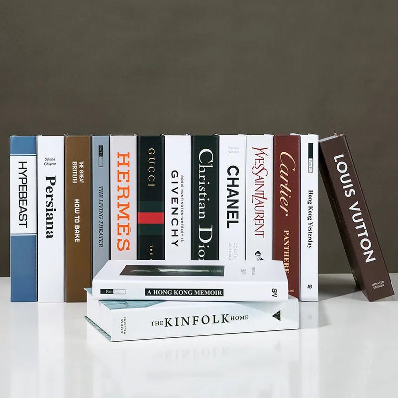 Набор поддельных книг модные украшения Декор для дома книги роскошные Клубные