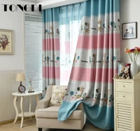 tongdi children printing lovely animal blackout curtains high grade decoration for home parlor sitting room bedroom living room