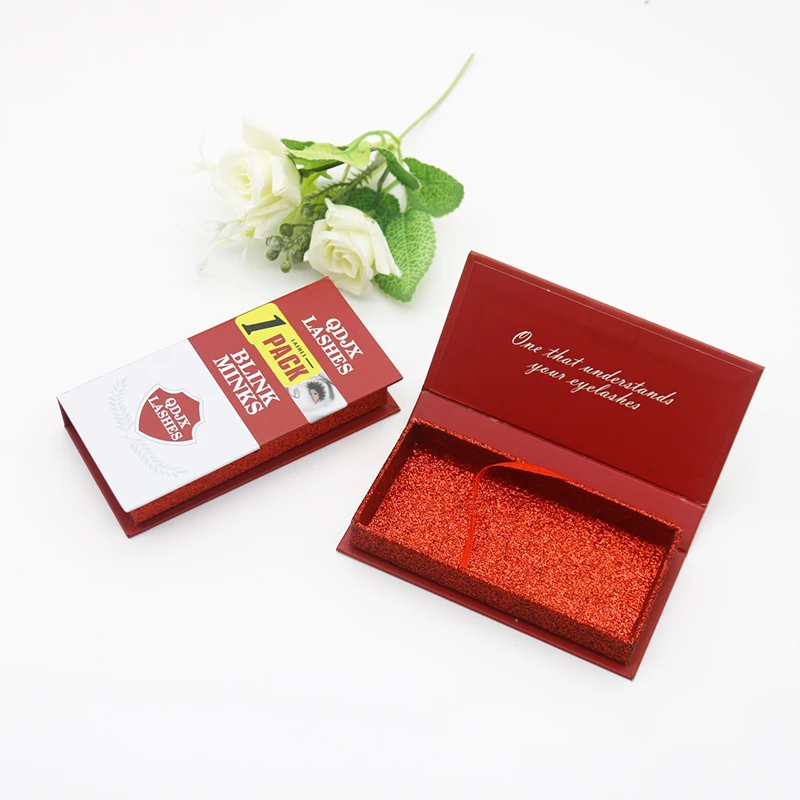 

New Design Eyelash Packaging Box Wholesale Empty Lash Boxes With Tray Rectangle Case 25mm Mink Lashes Creative Eyelashes Package