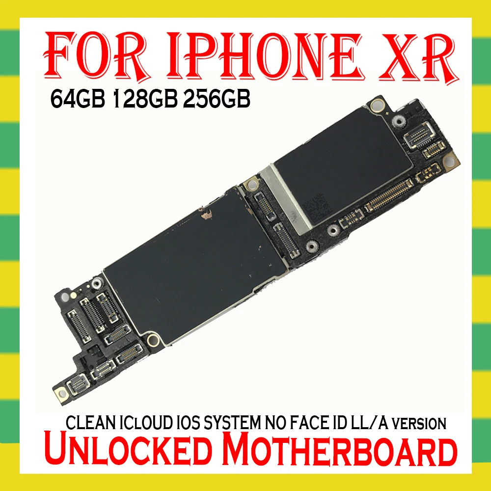 Бесплатный iCloud для iphone XR материнская плата 64 Гб/128 ГБ/256 ГБ оригинальная