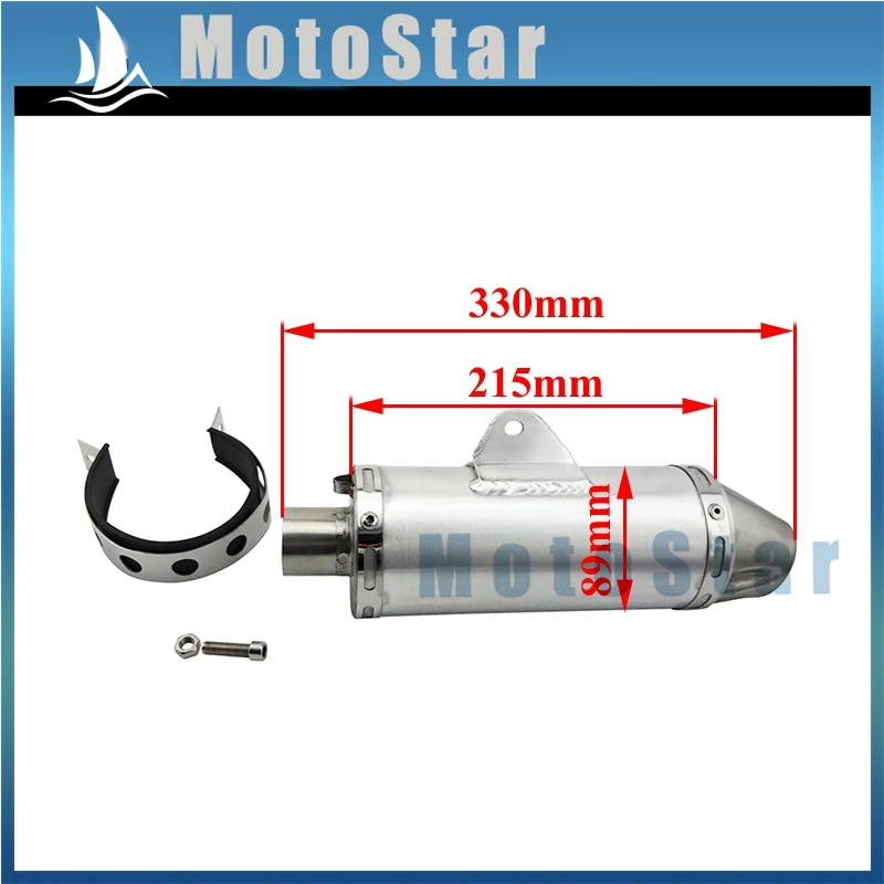 38 мм Глушитель T4 Стиль для 125cc 140cc 150cc 160cc 190cc CRF50 KLX110 для Dirt Pit Bike мотоцикл