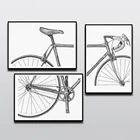 Велосипедные плакаты и принты в современном скандинавском стиле, настенные художественные черные, Белые велосипедные картины на холсте, украшение для спальни, гостиной, дома