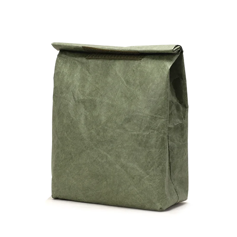 Изолированные бумажные мешки для завтрака многоразовые легкие Ретро ланч пакеты