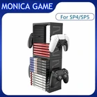Для PS5 PS4 Многофункциональная подставка для хранения контроллера игровая дисковая станция для переключателя Xbox серии X S Аксессуары для геймпада
