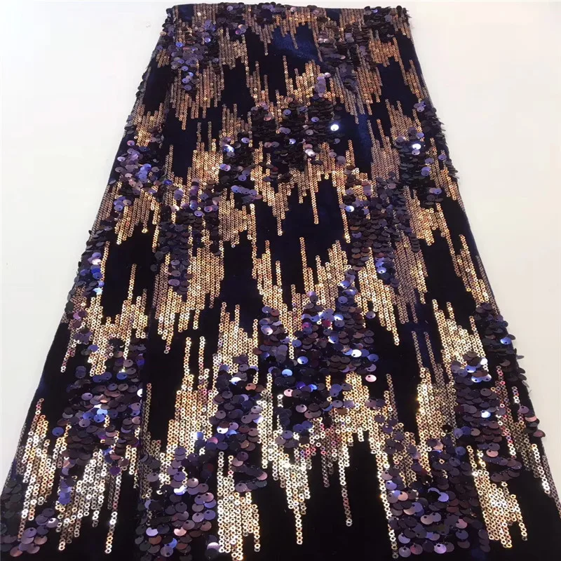 Африканская кружевная ткань 2019 Высококачественная французские 3d блестки