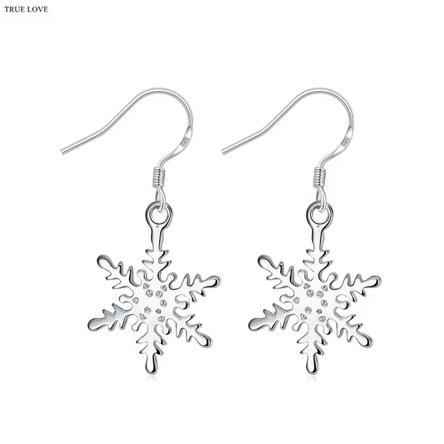 

Fashion 925 Sterling Silver Snowflake Women's Drop Earrings 2021 Trend Engagement Silver 925 Jewelry GaaBou