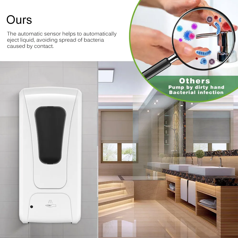 Punch-Free Automatic Disinfection Machine Wall-Mounted 1000ml Device Soap Dispenser No Battery 2020 New | Автомобили и мотоциклы