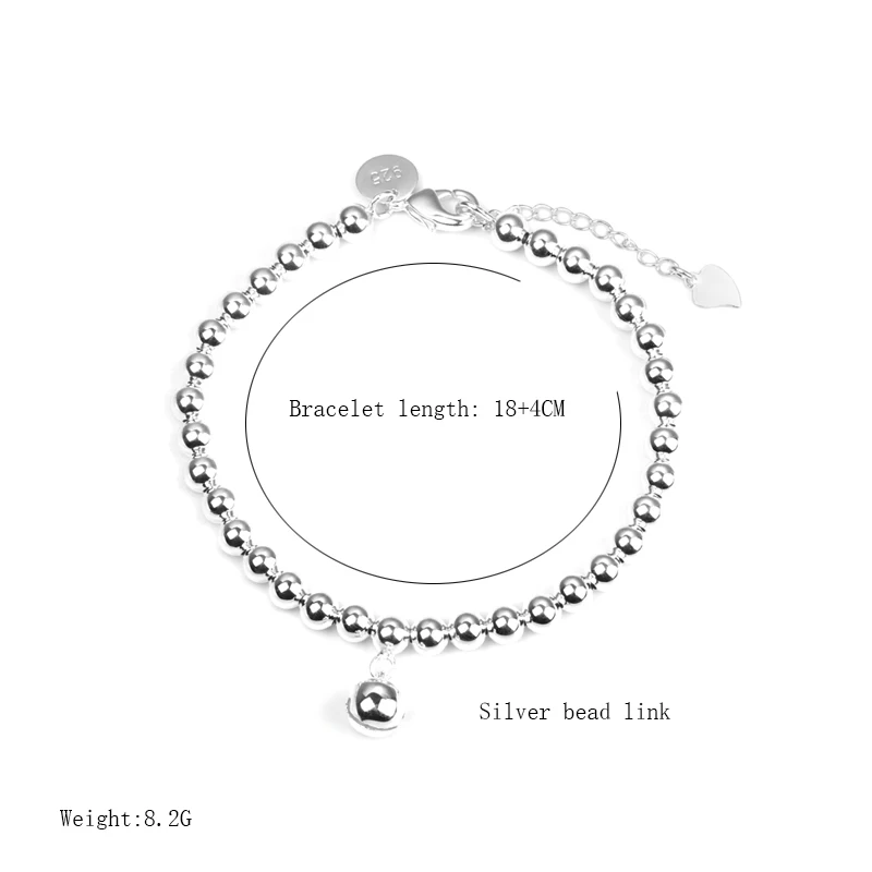 Kinel роскошный бисер серебряного цвета браслет для женщин Корейская простая Мода