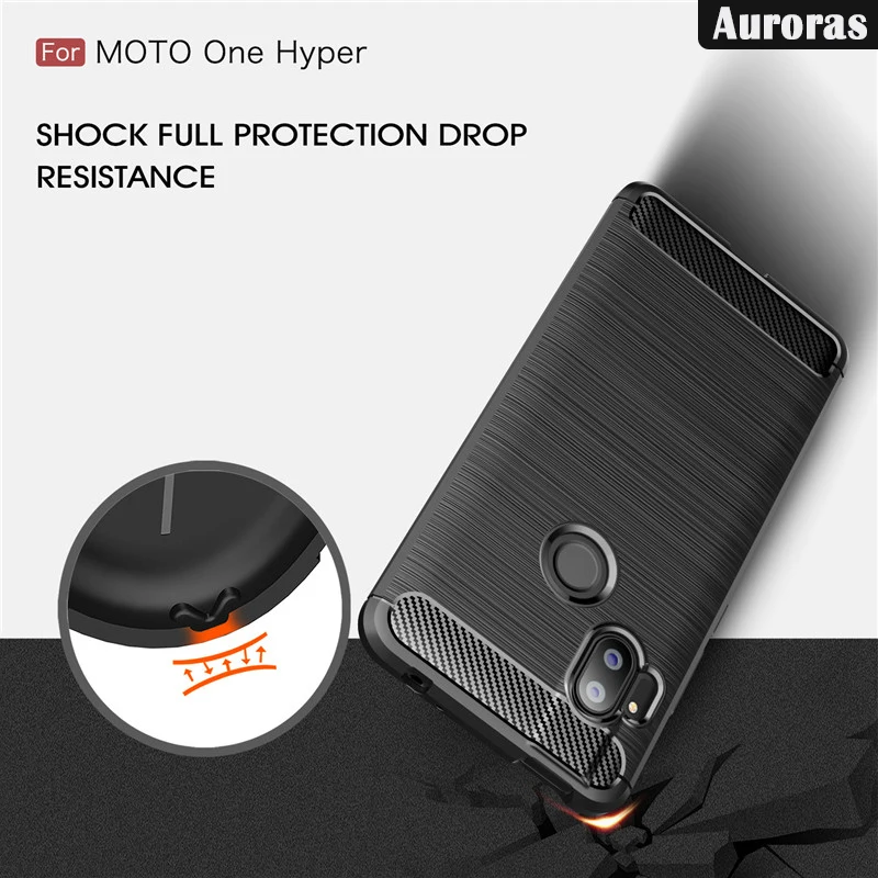 Auroras для Moto One Hyper чехол с покрытием в виде брони матовая текстура Мягкий ТПУ