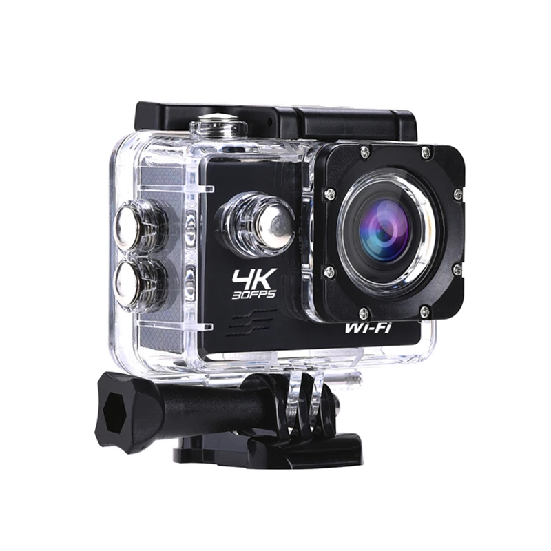 

WiFi Ultra HD 4K Action Camera 4K/30Fps 16MP 2 Inch 30M Go Waterproof Pro 170D Helmet Photo Video Recording Camera Sports Cam