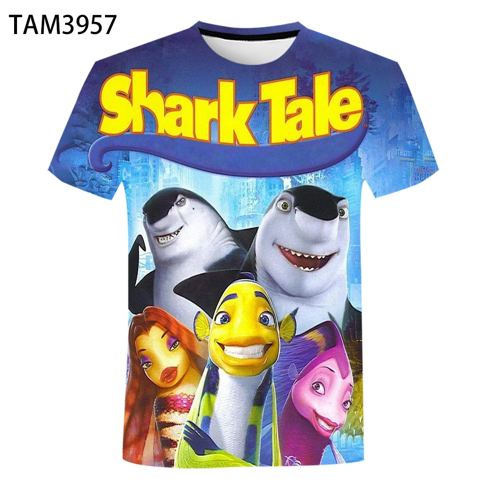2021 летнее морское дно акулы для мальчиков и девочек милая красивая футболка