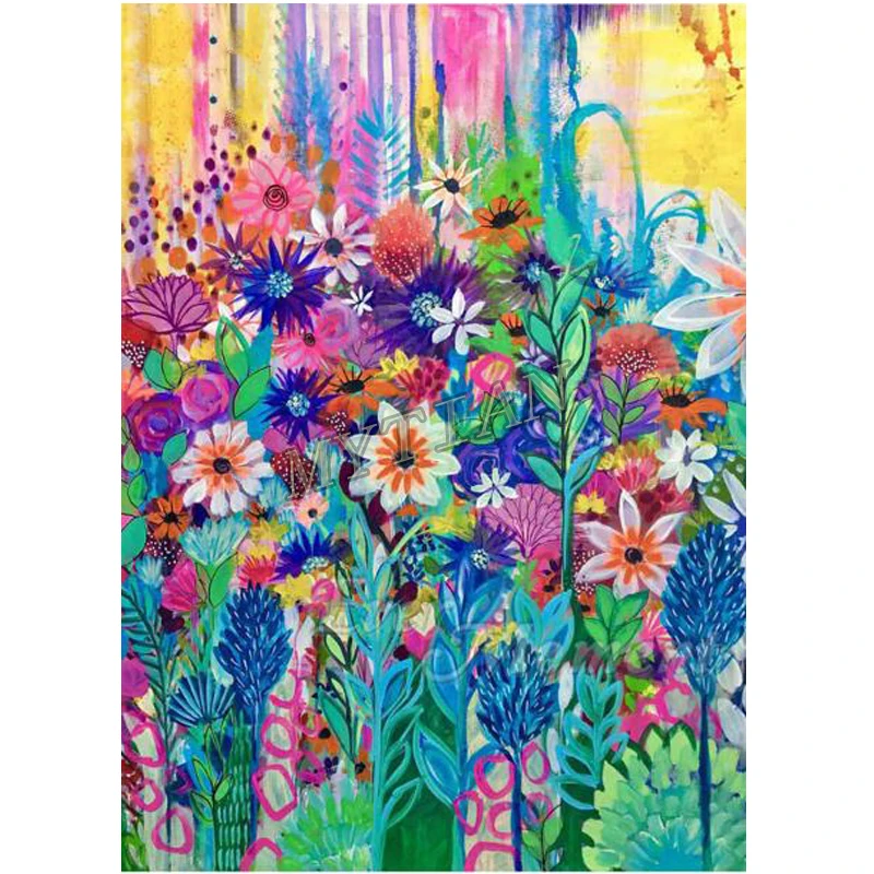 

full square/round drill 5D diy diamond painting Colorful flower picturediamond embroidery pattern cross stitch mosaic home decor