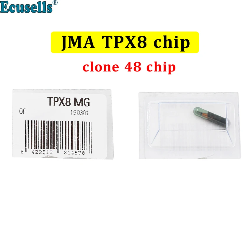 

JMA KEY CHIP TPX8 encrypted GLASS chip TRANSPONDER cloner CHIP COPY ID48 48 CHIP