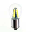 1x 1156 светодиодный Ba15s P21w 16 SMD 3030 автомобильный светильник Стекло лампы S25 белый 12v 24v 6000 К авто автомобиля заднего хода поворота Стоп, сигнализирующий фонарь