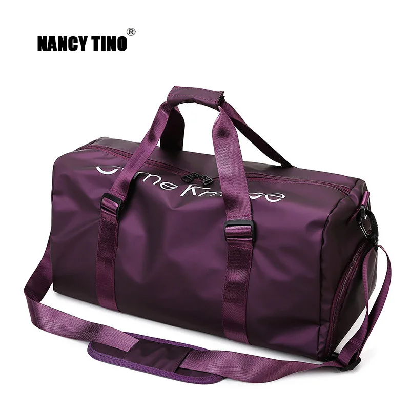 

NANCY TINO Fitness Bag Fashion Travel Outdoor Sports Gym Yoga Slanting Large Capacity Shoulder Handbag Dry and Wet Separation