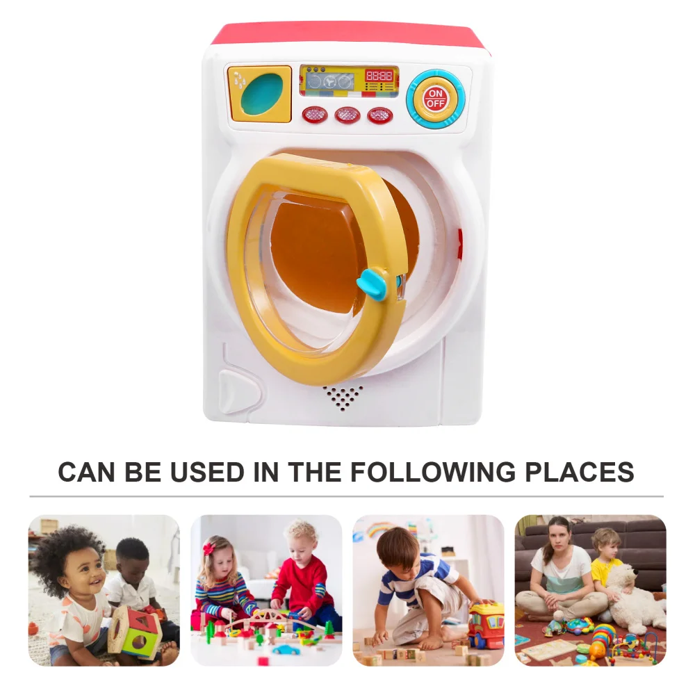 

1pc Creative Washing Machine Children Laundry Playing Mini House Prop