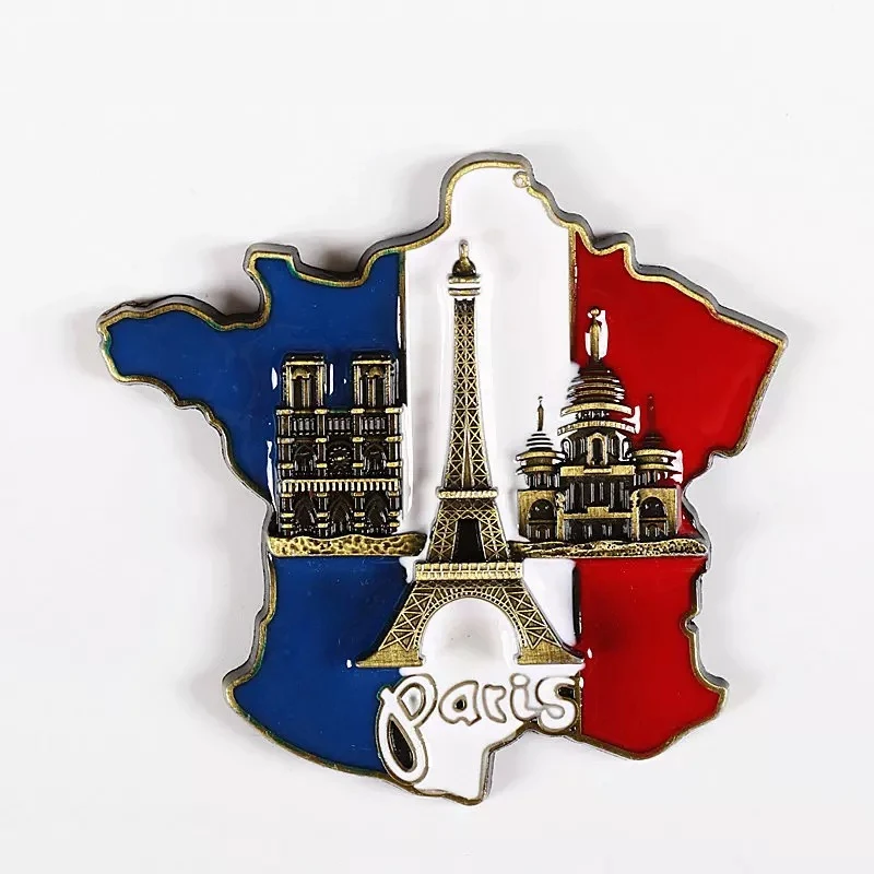 

Металлический магнит на холодильник "Французское строительство"