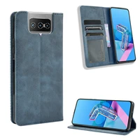 for asus zenfone 7 zs670ks case zenfone7 vintage leather flip phone back cover for asus zenfone 7 pro zs671ks with photo frame