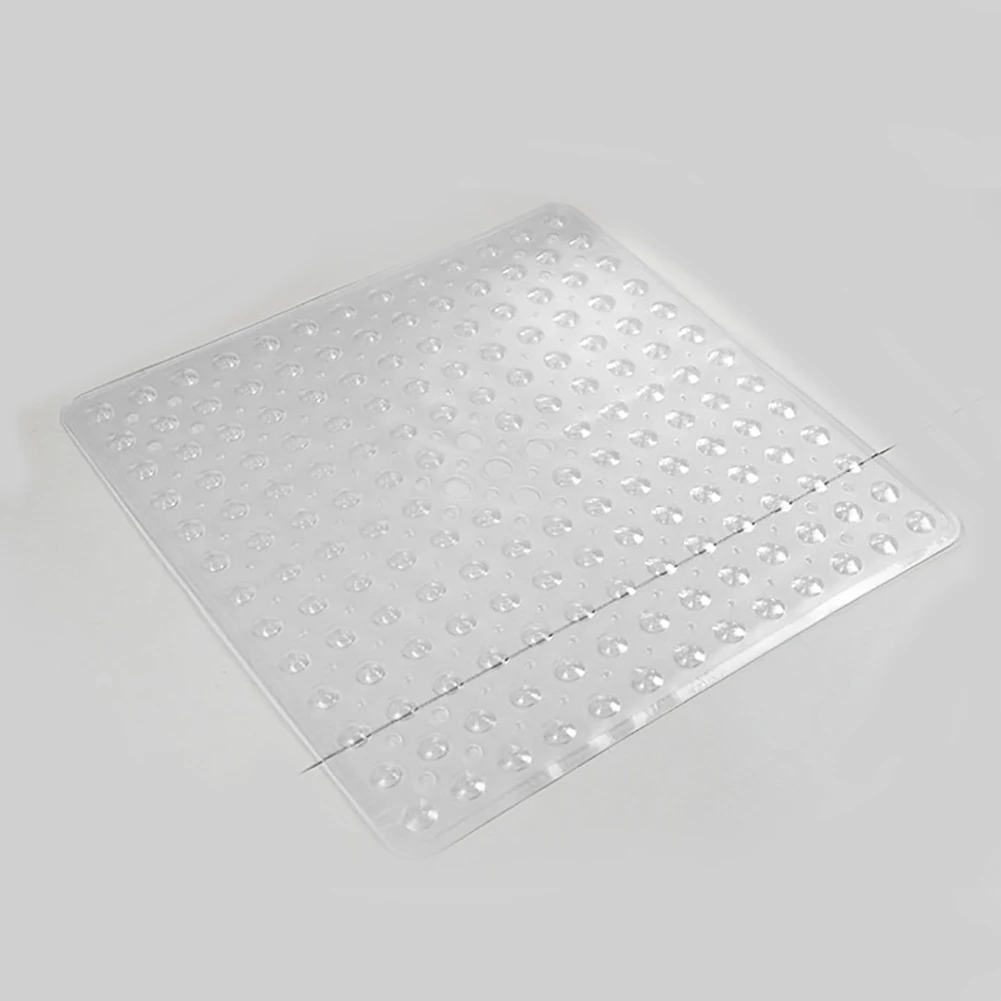 

Shower Mat Eco Friendly Odorless Protect Tensile Resistance Non Slip Square Anti Mould Suction Cups Solid Practical Bathroom