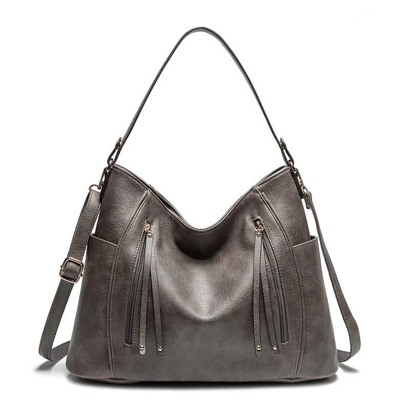 

New fashion women shoulder tote bag vintage ladies shoulder handbag large capacity