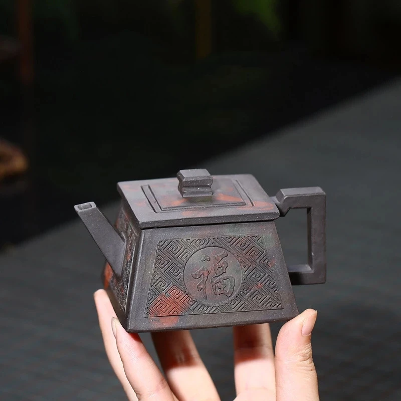 Китайский чайник четыре стороны кунг-фу на удачу креативная чайная посуда ручной