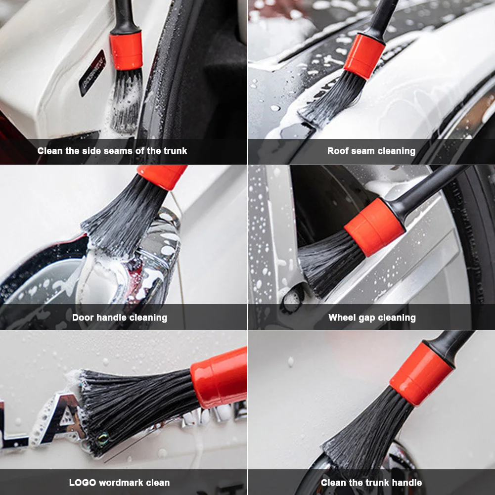 

5pcs Car Detailing Brush Auto Cleaning Car Cleaning Detailing Set Dashboard Air Outlet Clean Brush Tools Car Wash Accessories