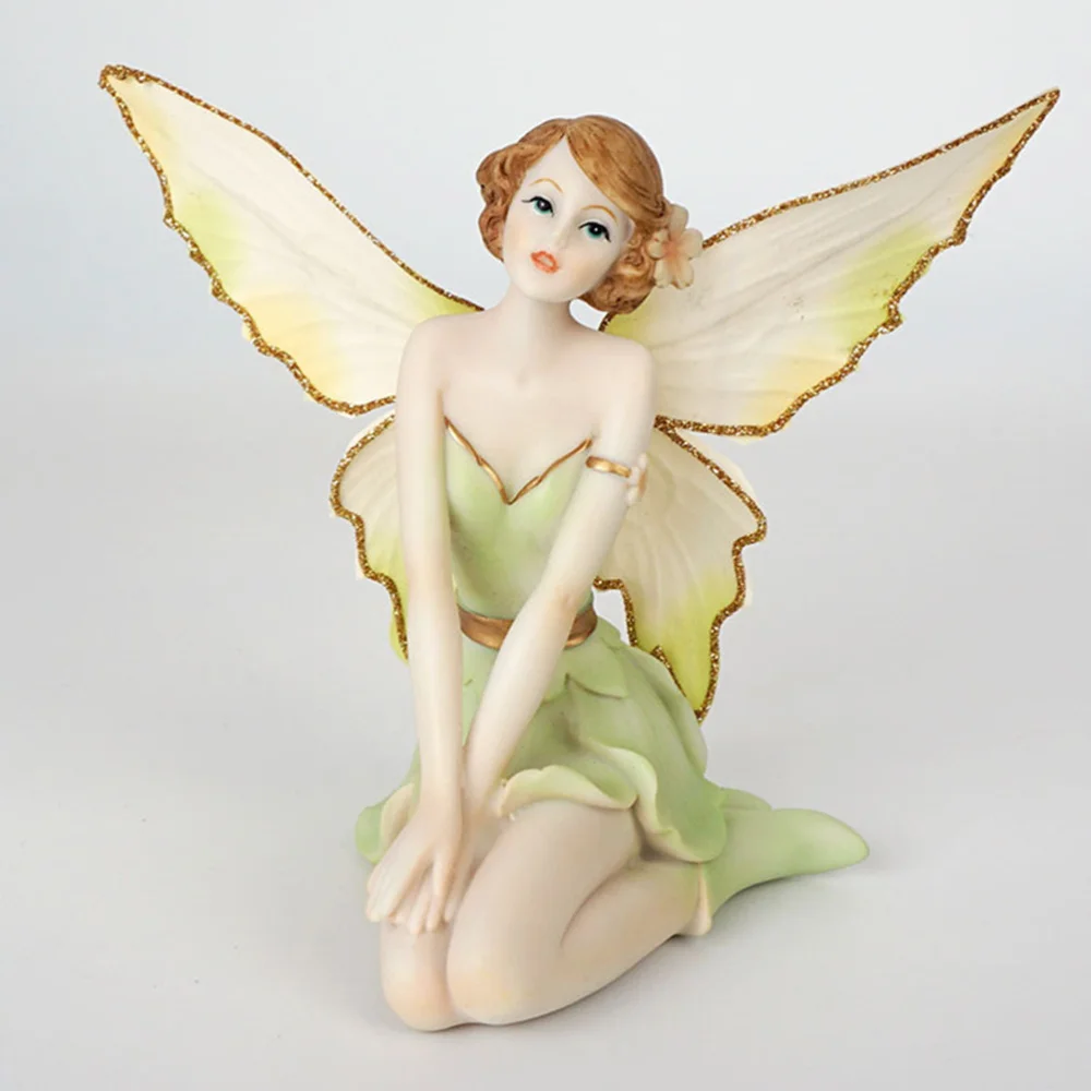 

1Pc Angel Flower Fairy Adornment Exquisite Resin Crafts Birthday Gifts for Girls
