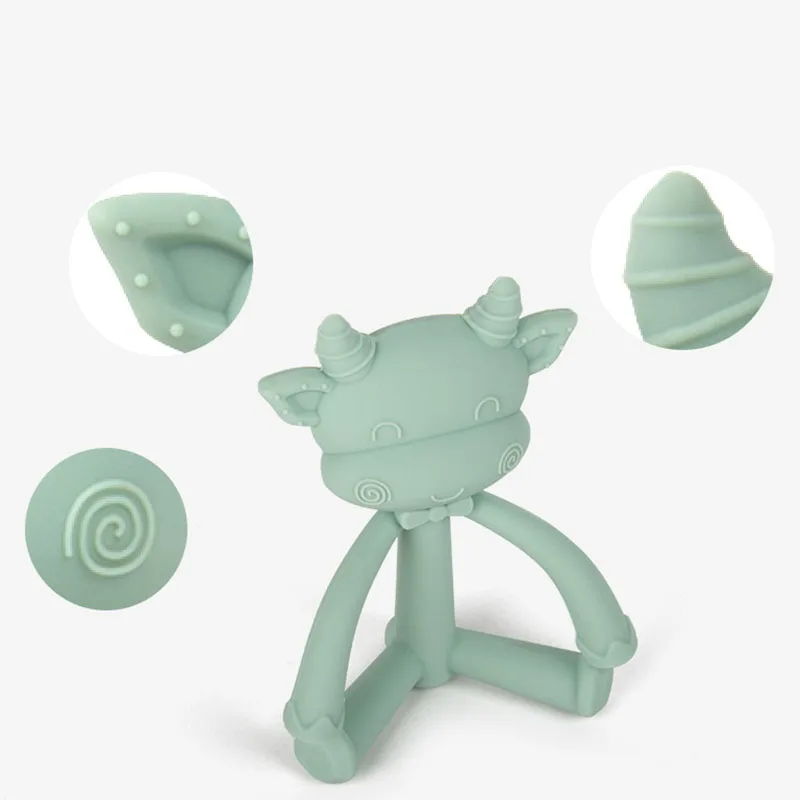 1 шт. трехмерные Силиконовые Прорезыватели Для овец и коров пищевые силиконовые