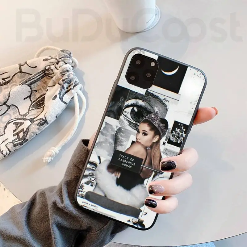 

Jomy Ariana Grande cute black Phone Case Hull For iPhone 11 Pro Max XR XS Max 6S 8 7 Plus case