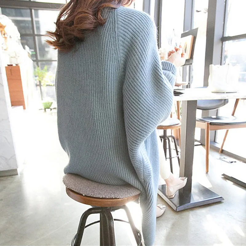

Yellow Beige Long Cardigan Women Sweater Autumn Winter Thick Long Sleeve Knitted Cardigans Female Pocket Sweaters