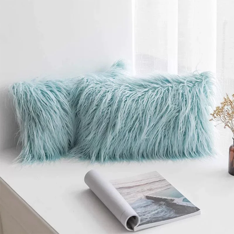 

30*50CM 12 Colors Plush Furry Cushion Cover New Pillow Case Decorative Throw Pillow Case Home Bed Room Sofa Decor Home Decor
