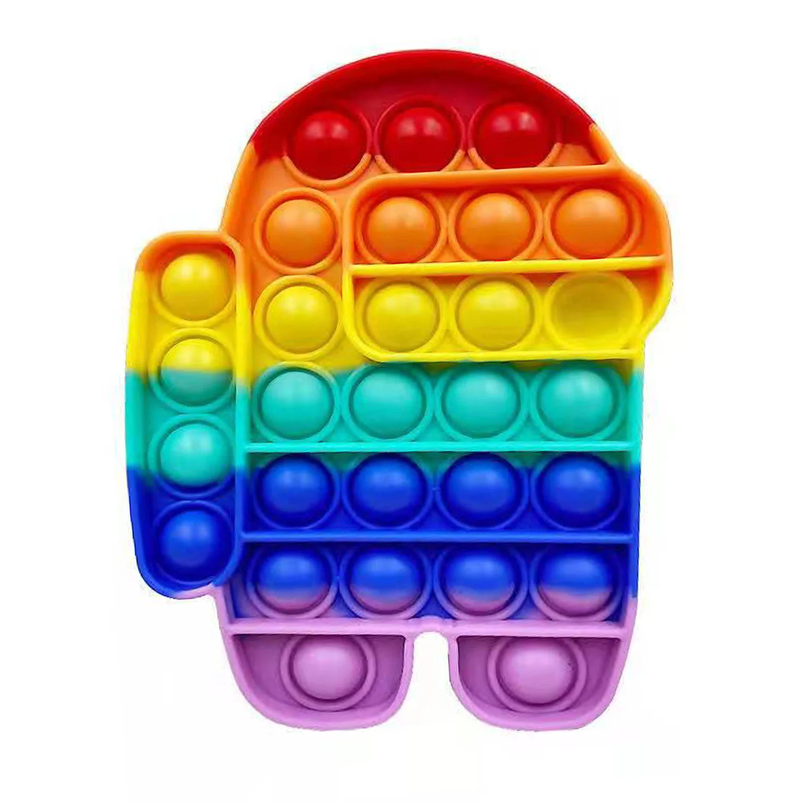 

Reliver Fidget Toys Stress Rainbow Push Bubble Anti-stress Toy Autism Special Needs Reliever Stress Toys Children Figet Toy