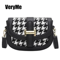 VeryMe 2020 Fashion Shoulder Bags Women Retro Wide Messenger Bag Quality Purse And Handbags Simple Style Crossbody Bags For Lady