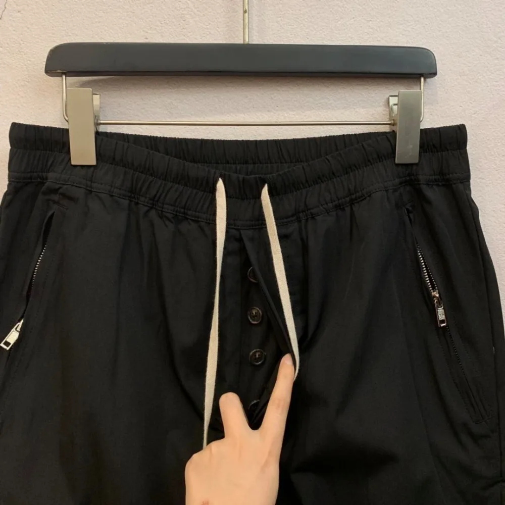 19ss Owen Seak мужские повседневные шаровары Готическая мужская одежда спортивные брюки осенние женские длинные свободные черные брюки XL