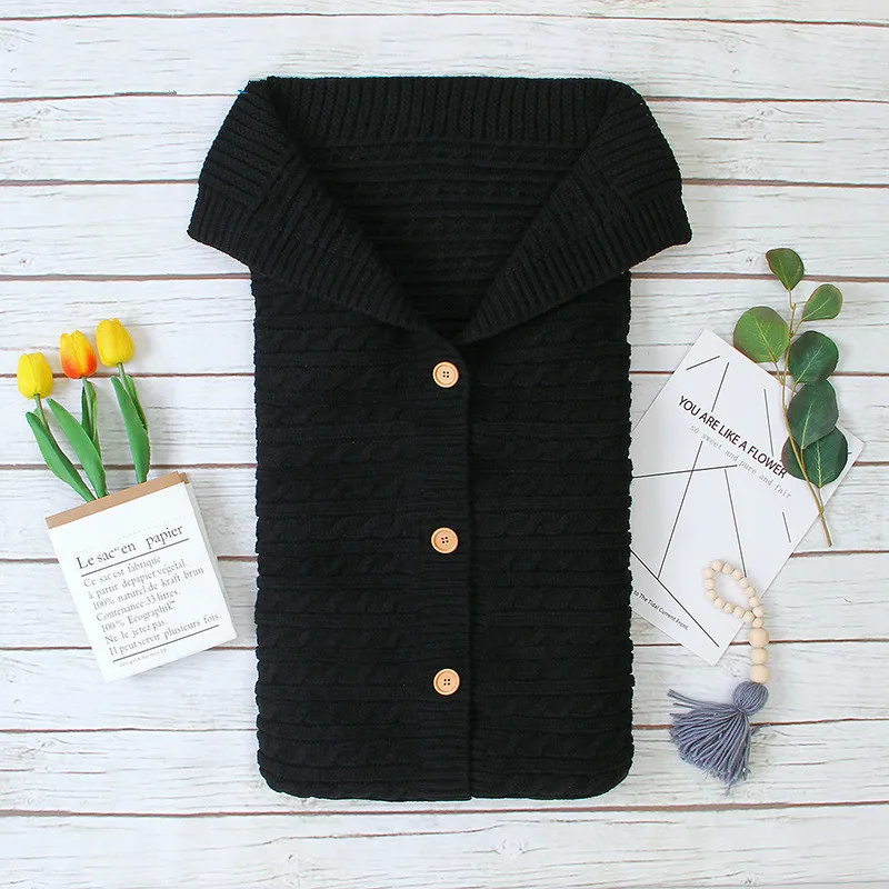 

Warm Blanket Soft Baby Sleeping Bag Footmuff Cotton Knitting Envelope New Born Boy Girl Swad Wrap kid Sleep sacks Fashion babies