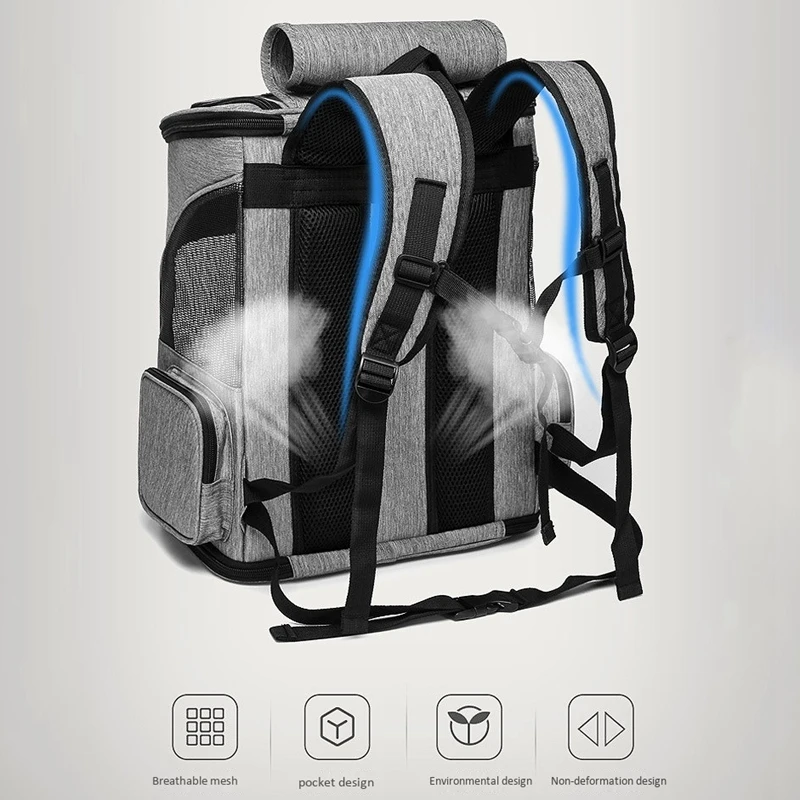 

Pet Carrier Backpack for Cats,Dog Carrier Bag with Ventilated Mesh, Comfort Portable Collapsible Cat Backpack Bag for Hiking Tra