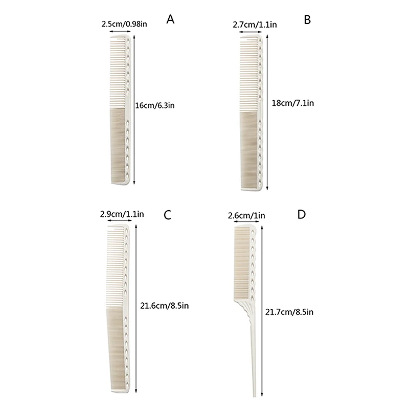 

1Pcs Anti-static Hairdressing Carbon Hairbrush Salon Hair Styling Tools Handle Brush For Girls Ponytails Simple Hair Comb