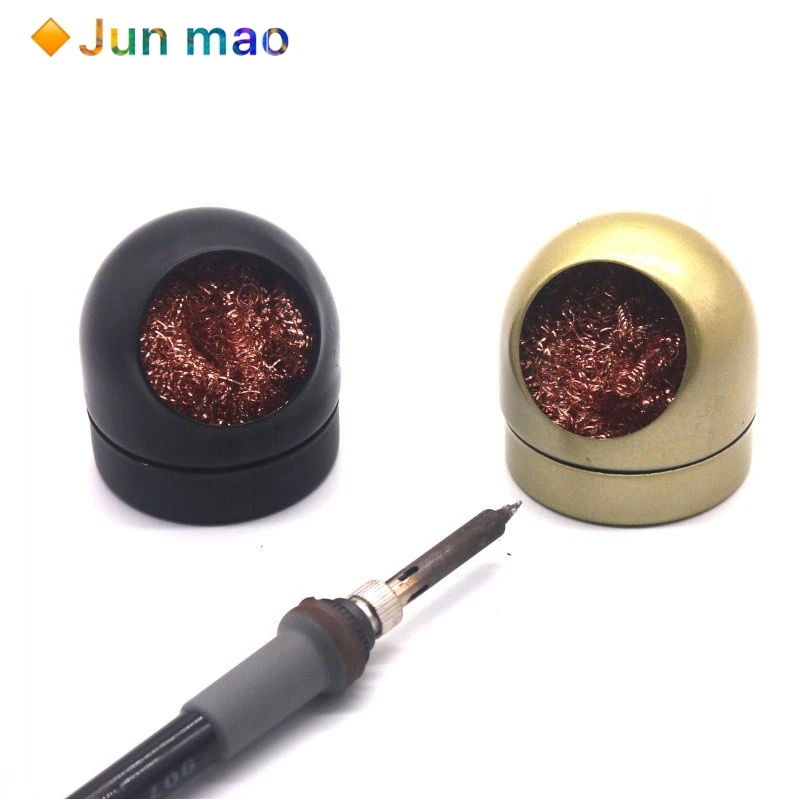 

Metal Wire With Stand Set Welding Desoldering Soldering Solder Iron Tip Dross Cleaner Cleaning Steel Ball Mesh Filter Tin Remove