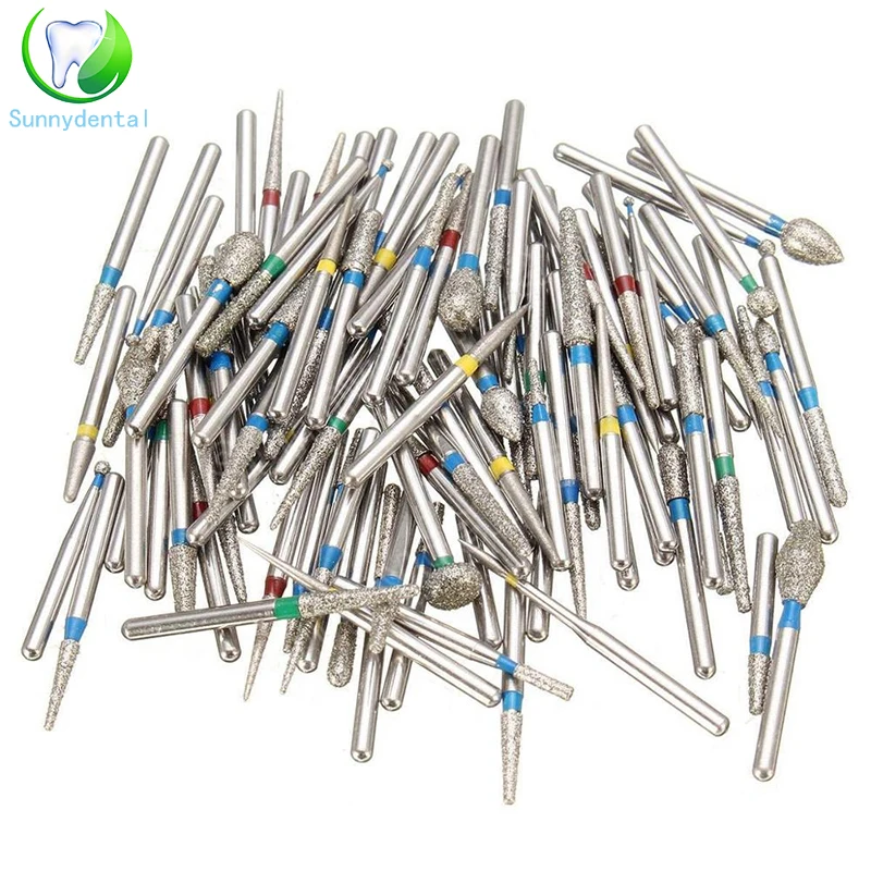 2 шт алмазные стоматологические боры сверла Dia 5 шт./упак. для наконечники